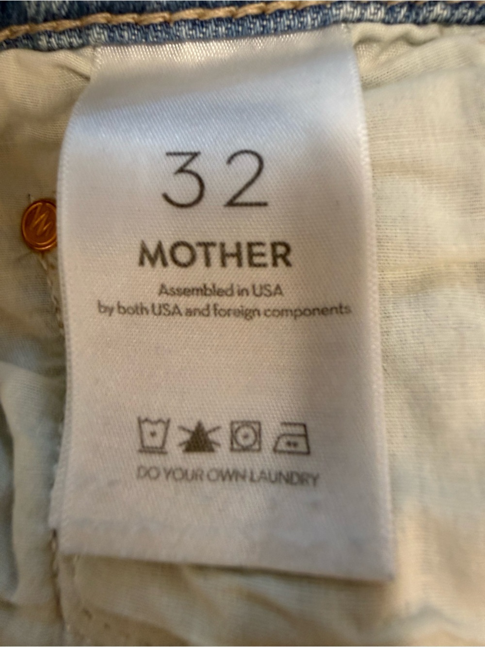 MOTHER Denim half pipe ankle size 32 - Picture 4 of 6